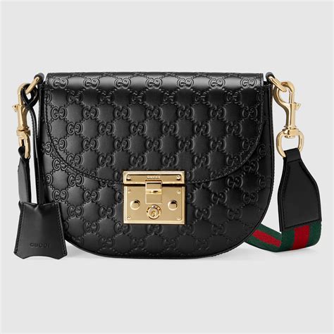 gucci padlock leather shoulder bag review|Gucci padlock bag for sale.